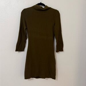 Reformation Olive Long Sleeve Dress